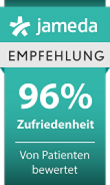 Banner Jameda 96 % Patientenzufriedenheit